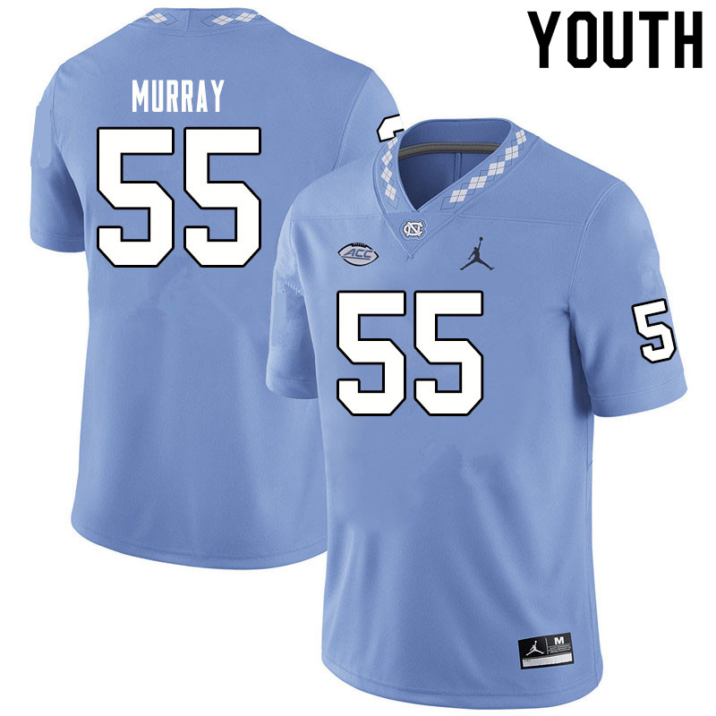 Jordan Brand Youth #55 Ty Murray North Carolina Tar Heels College Football Jerseys Sale-Blue